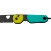 The James Brand The Redstone, Neon, Turquoise PP, Black, Serrated, KN118191-01, Pocket Knife -Chic Knife Store JAKN118191 01 01 jamesbrand