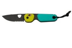 The James Brand The Redstone, Neon, Turquoise PP, Black, Serrated, KN118191-01, Pocket Knife