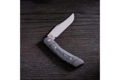 Jack Wolf Cyborg Jack CYBO-01-BLK Black Canvas Micarta, Slipjoint Pocket Knife -Chic Knife Store JW CYBO 01 BLK 03 jackwolf