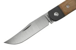 Jack Wolf Javelina Jack, JAVEL-01-NAT, Natural Canvas Micarta Slipjoint Pocket Knife -Chic Knife Store JW JAVEL 01 NAT 03 jackwolf