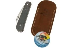 Jack Wolf Laid Back Jack, Black Canvas Micarta LAIDB-01-BLK Slipjoint Pocket Knife -Chic Knife Store JW LAIDB 01 BLK 07 jackwolf