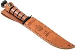 KA-BAR U.S. Army Knife 1220 Fixed Knife, Leather Sheath -Chic Knife Store KA1220 07 ka bar