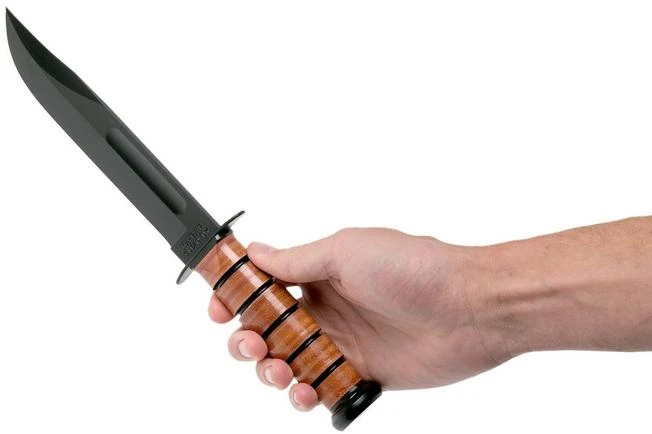 KA-BAR U.S. Navy Knife 1225 Fixed Knife, Leather Sheath 8 KA-BAR U.S. Navy Knife 1225 Fixed Knife, Leather Sheath - Image 6