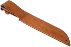 KA-BAR Big Brother 2217 Partially Serrated, Fixed Knife, Leather Sheath -Chic Knife Store KA2217 08 ka bar