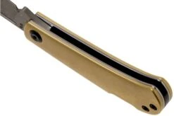 Kansept Wedge K2026BB1 Damascus, Brass Pocket Knife, Nick Swan Design -Chic Knife Store KSK2026BB1 05 kansept