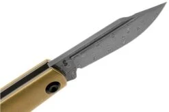 Kansept Wedge K2026BB1 Damascus, Brass Pocket Knife, Nick Swan Design -Chic Knife Store KSK2026BB1 06 kansept