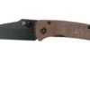 Kansept Main Street T1015A4 Black, Brown Micarta Pocket Knife, Dirk Pinkerton Design -Chic Knife Store KST1015A4 01 kansept knives