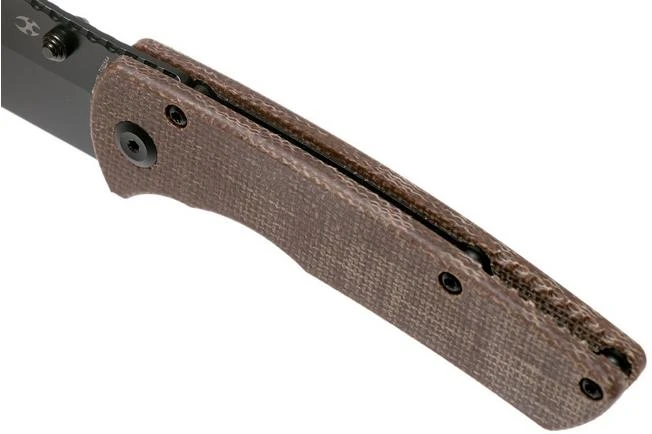 Kansept Main Street T1015A4 Black, Brown Micarta Pocket Knife, Dirk Pinkerton Design 9 Kansept Main Street T1015A4 Black, Brown Micarta Pocket Knife, Dirk Pinkerton Design - Image 7