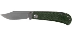 Kansept Wedge T2026B4 Green Micarta Pocket Knife, Nick Swan Design