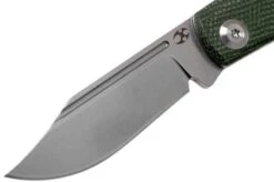 Kansept Wedge T2026B4 Green Micarta Pocket Knife, Nick Swan Design -Chic Knife Store KST2026B4 03 kansept knives