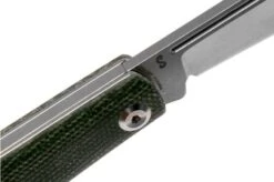 Kansept Wedge T2026B4 Green Micarta Pocket Knife, Nick Swan Design -Chic Knife Store KST2026B4 06 kansept knives