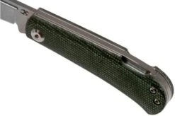 Kansept Wedge T2026B4 Green Micarta Pocket Knife, Nick Swan Design -Chic Knife Store KST2026B4 07 kansept knives