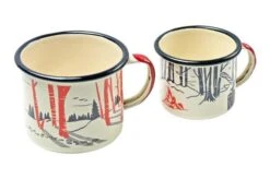 Knivesandtools Enamel Set E-SET-02, Mugs 8 Cm & 10 Cm, Enamel Mugs -Chic Knife Store KT E SET 02 03 kato
