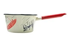 Knivesandtools Enamel Saucepan E-SP14-01, 14 Cm, Enamel Sauce Pan