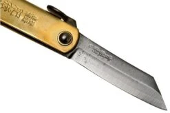 Higonokami Pocket Knife 5 Cm HIGO75BRS, SK-carbon Steel, Brass -Chic Knife Store KT HIGO75BRS 03 higonokami