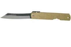 Higonokami Pocket Knife 7.3 Cm HIGOC1B, Blue Paper Steel, Bronze Finished Steel
