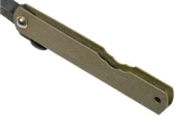 Higonokami Pocket Knife 7.3 Cm HIGOC1B, Blue Paper Steel, Bronze Finished Steel -Chic Knife Store KT HIGOC1B 05 higonokami