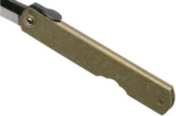 Higonokami Pocket Knife 7.3 Cm HIGOC1B, Blue Paper Steel, Bronze Finished Steel -Chic Knife Store KT HIGOC1B 06 higonokami
