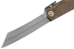 Higonokami Pocket Knife 7.3 Cm HIGOC2, Blue Paper Steel, Brown Black Glitter -Chic Knife Store KT HIGOC2 03 higonokami