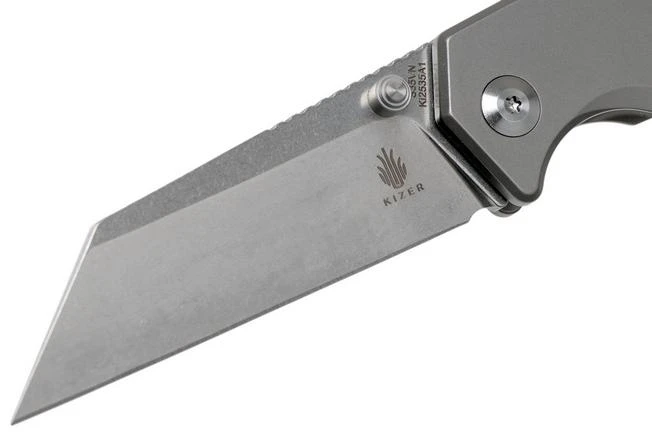 Kizer Fire Ant Ki2535A1 Grey Pocket Knife, Dirk Pinkerton Design 5 Kizer Fire Ant Ki2535A1 Grey Pocket Knife, Dirk Pinkerton Design - Image 3