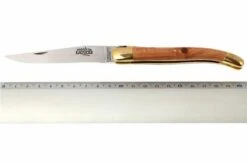 Forge De Laguiole - Natural Wood Folder, Juniperwood -Chic Knife Store LA1211GE 05 forge de laguiole vouwmes la1211ge d5
