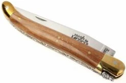 Forge De Laguiole - Natural Wood Folder, Olivewood 9 Forge De Laguiole - Natural Wood Folder, Olivewood -Chic Knife Store LA1211OL 03 forge de laguiole vouwmes la1211ol d3