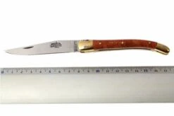 Forge De Laguiole - Natural Wood Folder, 3 Inch, Briarwood -Chic Knife Store LA129BR 05 forge de laguiole vouwmes la129br d5