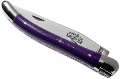 Forge De Laguiole 129INTCVIOBRI 9cm, Violet Micarta, Laguiole Knife -Chic Knife Store LA129INTCVIOBRI 04 forge de laguiole