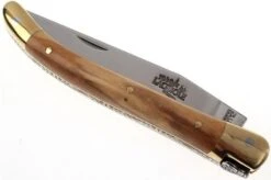 Forge De Laguiole - Natural Wood Folder, 3 Inch, Olivewood 9 Forge De Laguiole - Natural Wood Folder, 3 Inch, Olivewood -Chic Knife Store LA129OL 03 forge de laguiole vouwmes la129ol d3