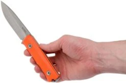 LionSteel B40 Orange G10 B40-OR Bushcraft Knife -Chic Knife Store LI B40 OR 06 lionsteel