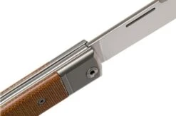 LionSteel BestMan BM1 CVN Natural Canvas Micarta Slipjoint Pocket Knife -Chic Knife Store LI BM1 CVN 06 lionsteel