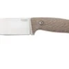 LionSteel M3 M3-CVN Natural Canvas Micarta Fixed Knife