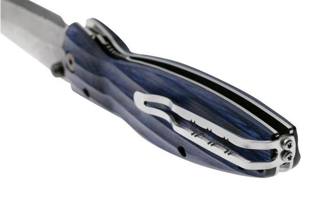 Mcusta MC-0186D Sengoku Date Masamune, Blue Pakkawood, Gentleman's Knife 6 Mcusta MC-0186D Sengoku Date Masamune, Blue Pakkawood, Gentleman's Knife - Image 4