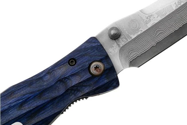 Mcusta MC-0186D Sengoku Date Masamune, Blue Pakkawood, Gentleman's Knife 7 Mcusta MC-0186D Sengoku Date Masamune, Blue Pakkawood, Gentleman's Knife - Image 5