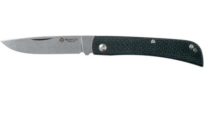 Maserin Scout Blue Micarta Pocket Knife, 163-MB 3 Maserin Scout Blue Micarta Pocket Knife, 163-MB