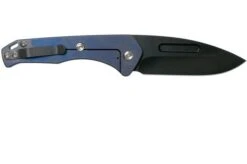 Medford Praetorian Slim, S35VN PVD, Drop Point, Faced & Flamed Blue Handles Pocket Knife -Chic Knife Store MF 20 PS 02 02 medford