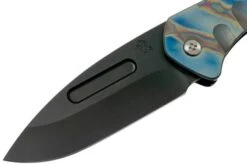 Medford Praetorian Slim, S35VN PVD, Drop Point, Faced & Flamed Blue Handles Pocket Knife -Chic Knife Store MF 20 PS 02 03 medford