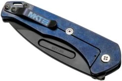 Medford Praetorian Slim, S35VN PVD, Drop Point, Faced & Flamed Blue Handles Pocket Knife -Chic Knife Store MF 20 PS 02 04 medford