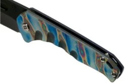 Medford Praetorian Slim, S35VN PVD, Drop Point, Faced & Flamed Blue Handles Pocket Knife -Chic Knife Store MF 20 PS 02 07 medford