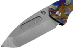 Medford Praetorian Slim, S35VN Tumbled Tanto, Faced & Flamed Silver Handles Pocket Knife -Chic Knife Store MF 20 PS 03 03 medford