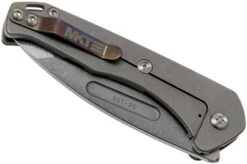 Medford Praetorian Slim, S35VN Tumbled Tanto, Faced & Flamed Silver Handles Pocket Knife -Chic Knife Store MF 20 PS 03 04 medford