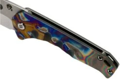 Medford Praetorian Slim, S35VN Tumbled Tanto, Faced & Flamed Silver Handles Pocket Knife -Chic Knife Store MF 20 PS 03 07 medford