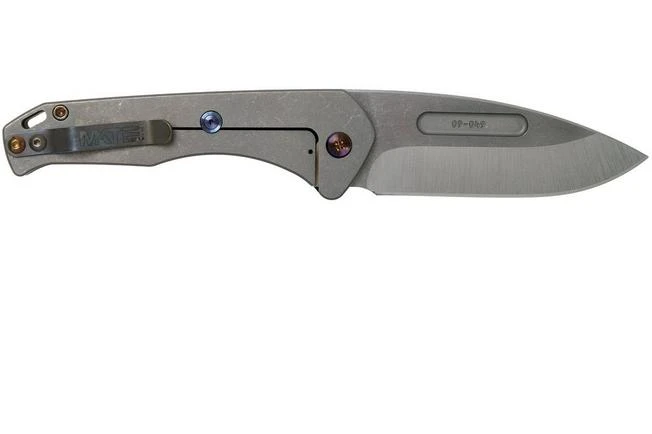 Medford Swift Framelock, S35VN Tumbled Drop Point, Alu Blue Handles, Flamed HW Pocket Knife 4 Medford Swift Framelock, S35VN Tumbled Drop Point, Alu Blue Handles, Flamed HW Pocket Knife - Image 2