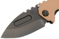 Medford Praetorian Genesis G 3V, PVD Droppoint Blade, Coyote G10 Handle, PVD Hardware Pocket Knife -Chic Knife Store MF 21 GN 02 03 medford