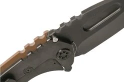 Medford Praetorian Genesis G 3V, PVD Droppoint Blade, Coyote G10 Handle, PVD Hardware Pocket Knife -Chic Knife Store MF 21 GN 02 06 medford