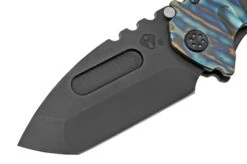 Medford Praetorian T S35VN, PVD Tanto, Faced/Flm Bronze, Tiger Stripes, PVD Hardware Pocket Knife -Chic Knife Store MF 21 PTT 04 03 medford