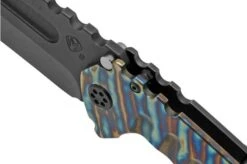 Medford Praetorian T S35VN, PVD Tanto, Faced/Flm Bronze, Tiger Stripes, PVD Hardware Pocket Knife -Chic Knife Store MF 21 PTT 04 06 medford