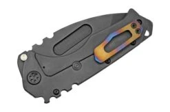 Medford Praetorian T S35VN, PVD Tanto, Faced/Flm Bronze, Tiger Stripes, PVD Hardware Pocket Knife -Chic Knife Store MF 21 PTT 04 08 medford