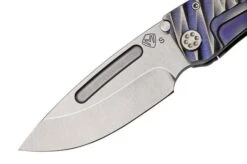 Medford Marauder-H S35VN, Tumbled Drop Point Blade, Violet Lightning Handle, Satin Hardware Pocket Knife 12 Medford Marauder-H S35VN, Tumbled Drop Point Blade, Violet Lightning Handle, Satin Hardware Pocket Knife -Chic Knife Store MF 22 MH 01 03 medford