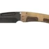Medford Marauder H S35VN Black PVD Tanto Blade, Titanium Bronze Faced Flat Handle, Bronze Hardware, Pocket Knife -Chic Knife Store MF 23 MH 01 01 medford